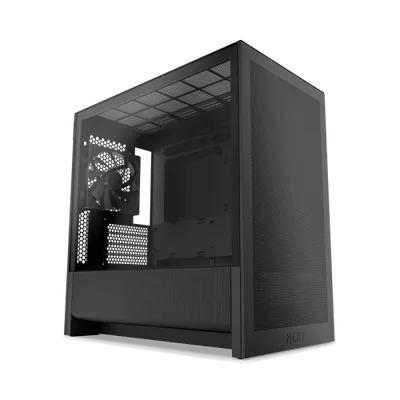 CAJA NZXT H3 FLOW (2025) MICRO-ATX MID-TOWER CASE - ALL BLACK COLOR