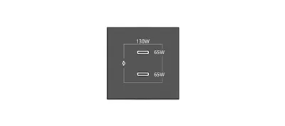 KRAMER CONNECT - ROOM CONNECTIVITY BLACK 2 PORTS USBC 130W (