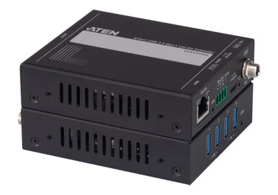 ATEN EXTENSOR USB 3.0 POR CAT 6A DE CUATRO PUERTOS (HASTA 100 M) (UCE33100-AT-B) (CP5)