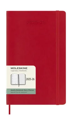 AGENDA 18M 2025-2026 SEMANAL L (13 X 21 CM) ROJO TAPA BLANDA MOLESKINE DSF218WN3Y26