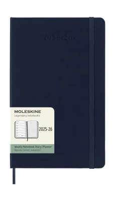 AGENDA 18M 2025-2026 SEMANAL L (13 X 21 CM) AZUL ZAFIRO TAPA DURA MOLESKINE DHB2018WN3Y26