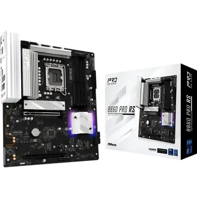 PLACA ASROCK B860 PRO RS,INTEL,1851,B860,4DDR5,256GB,1HDMI+1DP,4SATA3+2M.2,2.5GBLAN,8USB3.2+2USB TYPE-C,ATX