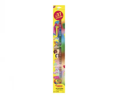 ESTUCHE 37 BARRAS DE PLASTILINA 15G COLORES SURTIDOS JOVI 90/37