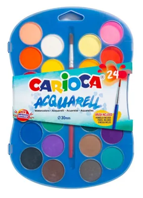ESTUCHE 24 ACUARELAS CARIOCA 42405