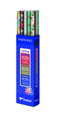 EXPOSITOR 30 ROLLORS PAPEL DE REGALO EVERYDAY "ELEGANCE GIFT" 1X2 M 5 DISEÑOS SURTIDOS FABRIANO S0310016