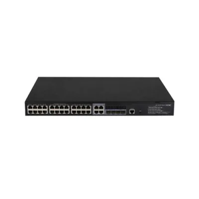 H3C S5130S-28S-PWR-EI L2 ETHERNET SWITCH WITH 24*10/100/1000BASE-T POE+ PORTS(AC 185W) AND 4*1G/10G BASE-X SFP PLUS PORTS,(AC)
