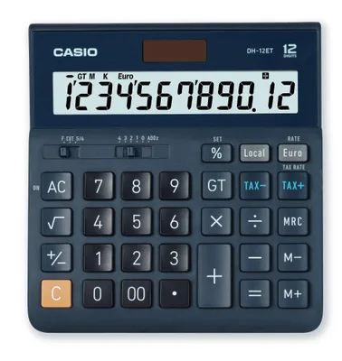 CALCULADORA SOBREMESA 12 DIGITOS CASIO DH-12ET