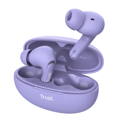 Trust Yavi Auriculares True Wireless Stereo (TWS) Dentro de oído Llamadas/Música USB Tipo C Bluetooth Púrpura