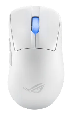 ASUS ROG Keris II Ace Wireless AimPoint White ratón mano derecha RF Wireless + Bluetooth + USB Type-A Óptico 42000 DPI