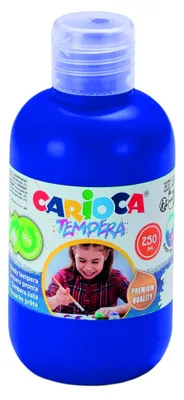 BOTELLA TEMPERA 250 ML. AZUL CARIOCA 40424/05