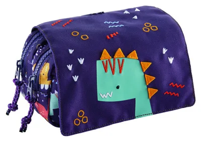 PORTATODOS DOBLE TAPA RECICLADO FUN DINO MIQUELRIUS MR19251