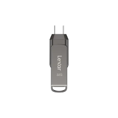 Lexar JumpDrive LJDD400032G-BNQNG unidad flash USB 32 GB USB Tipo C 3.2 Gen 1 (3.1 Gen 1) Gris