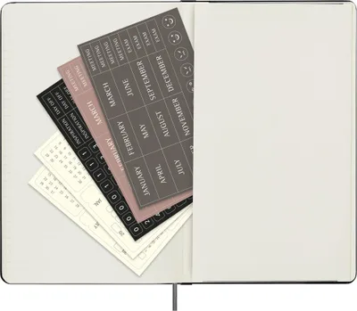 AGENDA 12 MESES 2025 SEMANAL SIN FECHA L (13 X 21 CM) NEGRA TAPA DURA MOLESKINE DHUNDB12WN301