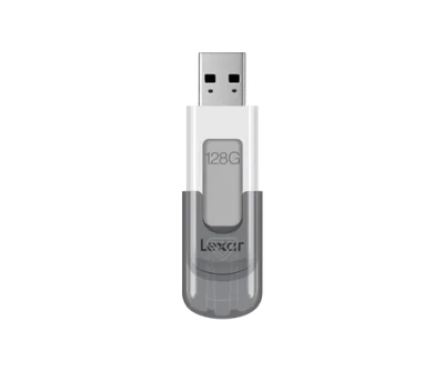 Lexar JumpDrive V100 unidad flash USB 128 GB USB tipo A 3.2 Gen 1 (3.1 Gen 1) Gris, Blanco