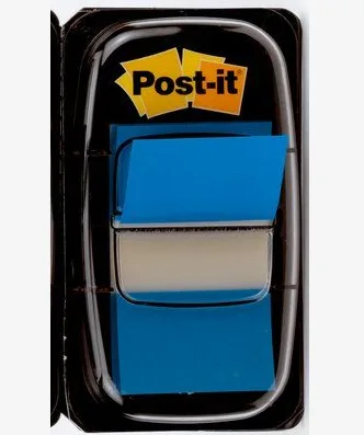 BLISTER DISPENSADOR 50 MARCADORES INDEX AZUL 25,4X43,2MM 680-2 POST-IT 7100089834