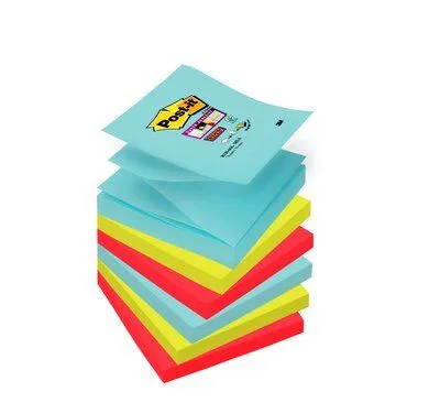 PACK 6 BLOCS 90 HOJAS Z-NOTES ADHESIVAS 76X76MM SUPER STICKY COLECCIÓN COSMIC R330-6SS-COS POST-IT 7100263209