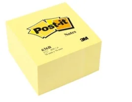 CUBO 450 HOJAS NOTAS ADHESIVAS 76X76MM CANARY YELLOW 636-B POST-IT 7100172238