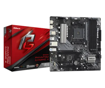 Asrock B550M Phantom Gaming 4 AMD B550 Zócalo AM4 micro ATX