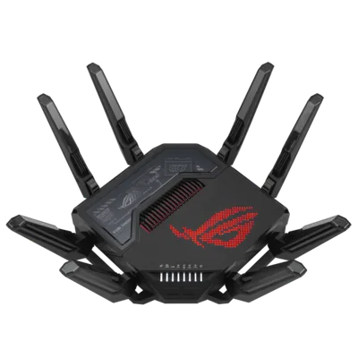 ASUS ROG Rapture GT-BE98 router inalámbrico 10 Gigabit Ethernet Quad-band (2.4 GHz / 5 GHz-1 / 5 GHz-2 / 6 GHz) Negro