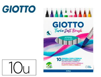 ESTUCHE 10 UDS TURBO SOFT BRUSH GIOTTO F426800