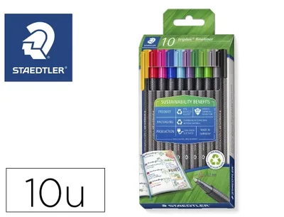 ESTUCHE 4 ROTULADORES COLORES SURTIDOS FLUORESCENTE TEXTSURFER  CLASSIC 364 ECO EDITION.  STAEDTLER 364 RC4