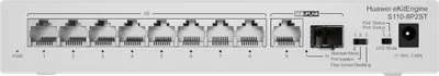 HUAWEI S110-8P2ST ( 8 10/100/1000 BASE-T PORTS POE+ 1GE SFP PORT, 1*10/100/ 100BASE T PORT, AC POWER, POWER ADAPTER)