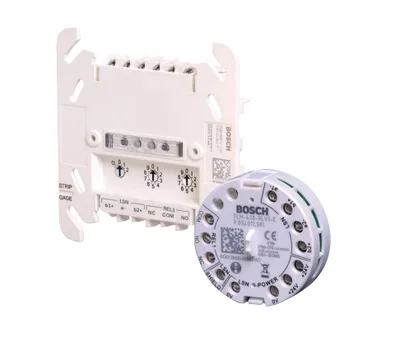 BOSCH INCENDIO (FLM-420-RLV1-E) MÓDULO 1 SALIDA RELÉ, MONTAJE EMPOTRADO, 24VCC - 1A, EN54-18, DIRECCIÓN AJUSTABLE, AUTOMÁTICO/MANUAL, INTEGRABLE EN CAJAS ELÉCTRICAS ESTÁNDAR EN60670