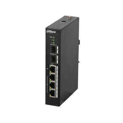 (DH-PFS4206-4P-96) DAHUA SWITCH POE L2 GESTIONABLE 3 PUERTOS + 1 UPLINK GIGABIT HIPOE + 2 SFP