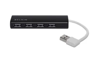 Belkin F4U042BT hub de interfaz 480 Mbit/s Negro