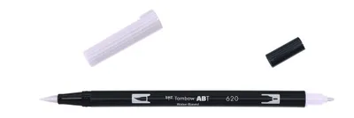 ROTULADOR DOBLE PUNTA PINCEL DUAL BRUSH-620 - COLOR LILAC. TOMBOW ABT-620