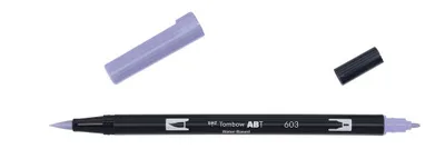 ROTULADOR DOBLE PUNTA PINCEL DUAL BRUSH-603 - COLOR PERIWINKLE. TOMBOW ABT-603