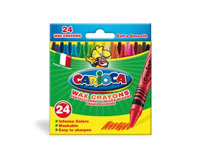 CAJA 24 CERAS PASTEL CARIOCA 42366