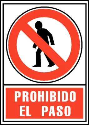 SEÑAL PROHIBIDO EL PASO 210X297MM PVC ROJO ARCHIVO2000 6174-05 RJ