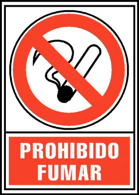 SEÑAL PROHIBIDO FUMAR 210X297MM PVC ROJO ARCHIVO2000 6174-02 RJ