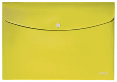 SOBRES POLIPROPILENO OPACO A4 CON BROCHE BOTON RECYCLE AMARILLO LEITZ 46780015