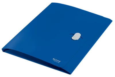 CARPETA POLIPROPILENO 3 SOLAPAS Y CIERRE BROCHE GIRATORIO A4 RECYCLE AZUL LEITZ 46220035