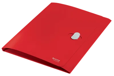CARPETA POLIPROPILENO 3 SOLAPAS Y CIERRE BROCHE GIRATORIO A4 RECYCLE ROJO LEITZ 46220025