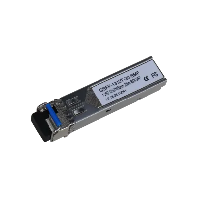 (GSFP-1310T-20-SMF) DAHUA MÓDULO ÓPTICO GIGABIT TRANSCEPTOR DE FIBRA SFP MONOMODO SM PUERTO LC ENVÍO 1310NM RECEPCIÓN 1550NM HASTA 20KM