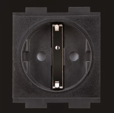 CRESTRON AC POWER OUTLET MODULE FOR FT2 SERIES, SINGLE, EUROPEAN "SCHUKO,” TYPE F (FT2A-PWR-EU-1-BASIC) 6508436