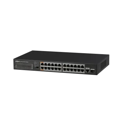 (DH-PFS3125-24ET-190) DAHUA SWITCH POE 24 PUERTOS + 1 GIGABIT COMBO RJ45/SFP