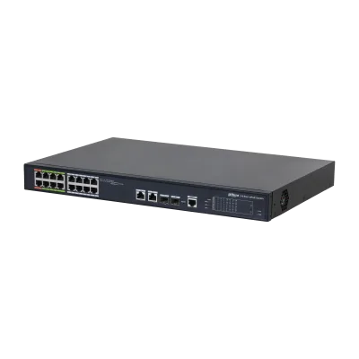 (DH-LR2218-16ET-240-V2) DAHUA SWITCH L2 EPOE GESTIONABLE 16 PUERTOS 10/100 (8 EPOE/EOC + 8 POE) + 2 UPLINK COMBO GIGABIT/SFP