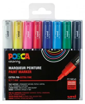 ESTUCHE 8 UDS. PC1M BASIC POSCA UNIBALL 182634667