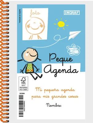 AGENDA ESCOLAR 2022-2023 PEQUE 8º DIA PAGINA TAPA PERSONALIZABLE INGRAF 350984