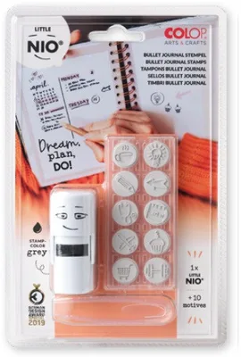 BLISTER IMPRENTILLA LITTLE NIO 10 PICTOS TEMÁTICA "DECORA TU AGENDA" COLOP NIL005