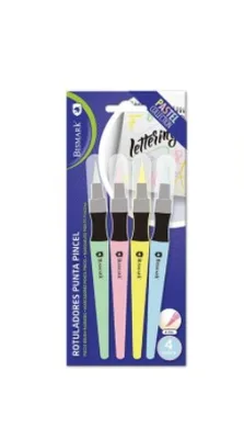 Bismark 329575 rotulador Multi Verde, Azul claro, Rosa, Amarillo 4 pieza(s)