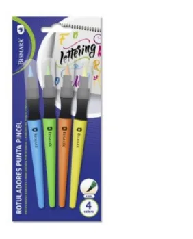 Bismark 328354 rotulador Multi Azul, Verde, Naranja, Amarillo 4 pieza(s)
