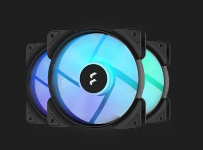 FRACTAL VENTILADOR CAJA ASPECT 12 SERIES RGB PWM 120MM MARCO NEGRO PACK 3 UNID (FD-F-AS1-1207)