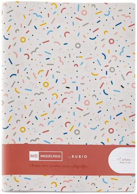 CUADERNO GRAPADO 4º 32HOJAS PAUTA 4MM MR CON EJERCICIOS RUBIO MIQUELRIUS 8142
