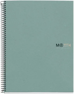 CUADERNO 100% RECICLADO NB-4 A4 120HOJAS ECOAZUL MIQUELRIUS 6083