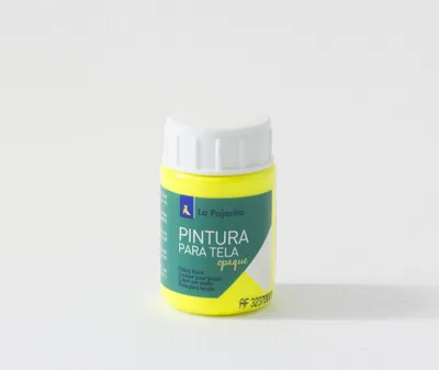 La Pajarita Pintura tela opaca tof-01 amarillo fluorescente
